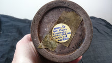 Load image into Gallery viewer, Antique Wooden Drinking Tumbler Vessel Cups Wood with Metal Lining and Trim  Set of 2 Late 1800's - Early 1900's