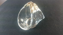 Load image into Gallery viewer, Vintage Miniature Clear Glass Basket with Sterling Silver Bow on Handle 1930's English England Hallmarked