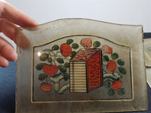 Load image into Gallery viewer, Antique Victorian Hand Painted Glass Panels Set of 5 Original Art Different Designs 1800's