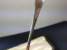 Load image into Gallery viewer, Antique Silver Plated Butter Knife Flatware Set of 2 in Original Box Early 1900's Edwardian Sheffield England