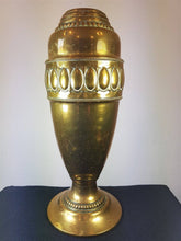 Load image into Gallery viewer, Antique Brass Metal Large Urn Vase Holland Victorian Arts and Crafts Home Decor Dutch