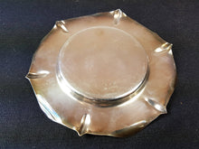 Load image into Gallery viewer, Antique Silver Plated Pillar Candle Tray Holder or Jewelry or Coin Dish