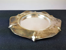 Load image into Gallery viewer, Antique Silver Plated Pillar Candle Tray Holder or Jewelry or Coin Dish