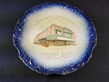 Load image into Gallery viewer, Antique Blackpool England Shop  Commemorative Plate Early 1906 Original Ceramic Pottery Transfer Ware Advertising Advertisement