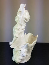 Load image into Gallery viewer, Antique Victorian Bisque Porcelain Girl Posy Flower Vase Figurine Late 1800's Original
