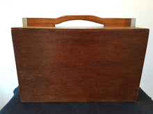 Load image into Gallery viewer, Vintage Wooden Chest of Drawers Storage Box for Supplies Tools or Jewelry with Top Handle for Carrying