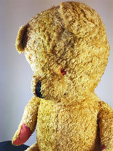 Load image into Gallery viewer, Antique Teddy Bear Straw Filled Soft Toy Animal Large 25 Inch 1920's