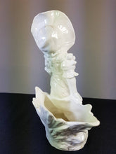 Load image into Gallery viewer, Antique Victorian Bisque Porcelain Girl Posy Flower Vase Figurine Late 1800's Original