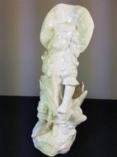 Load image into Gallery viewer, Antique Victorian Bisque Porcelain Girl Posy Flower Vase Figurine Late 1800's Original