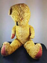 Load image into Gallery viewer, Antique Teddy Bear Straw Filled Soft Toy Animal Large 25 Inch 1920's