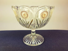 Load image into Gallery viewer, Vintage Pressed Glass Daisy Flower Candy Dish Bowl 1930's Lead Crystal