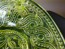 Load image into Gallery viewer, Antique Yellow Uranium Glass Basket Bowl Early 1900's Original