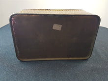 Load image into Gallery viewer, Antique Victorian Tin Metal Box Illustrated with Man and Horses in Stable Late 1800's - Early 1900's Original