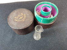 Load image into Gallery viewer, Antique Medicine Glass Minim Measure in Original Case Box Victorian Etched Glass Original