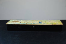 Load image into Gallery viewer, Antique French Pen or Pencil Storage Box with Illustrated Children Skating on the Top Paper Mache