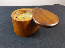 Load image into Gallery viewer, Antique Wooden Furniture Wax Polish in Treen Wood Slide Box