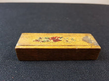 Load image into Gallery viewer, Vintage Miniature Wooden Pencil Case Box with Slide Top 1920's or Earlier Original