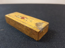 Load image into Gallery viewer, Vintage Miniature Wooden Pencil Case Box with Slide Top 1920's or Earlier Original
