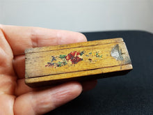Load image into Gallery viewer, Vintage Miniature Wooden Pencil Case Box with Slide Top 1920's or Earlier Original