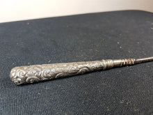 Load image into Gallery viewer, Antique Sterling Silver Shoe Button Hook Victorian 1800's Buttonhook