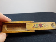 Load image into Gallery viewer, Vintage Miniature Wooden Pencil Case Box with Slide Top 1920's or Earlier Original