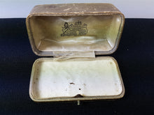 Load image into Gallery viewer, Antique Jewelry Presentation Box with Push Button Opening for Watch Necklace Bracelet or Brooch Late 1800's - Early 1900's