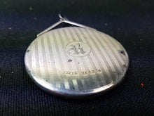 Load image into Gallery viewer, Antique Sterling Silver Ladies Lipstick Mirror Necklace Pendant Hallmarked 1923 Birmingham England Art Deco Original