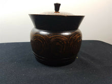 Load image into Gallery viewer, Antique Tobacco Jar with Original Ceramic Pottery Lining Early 1900's Original