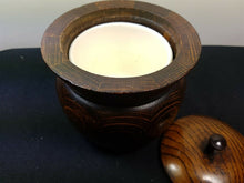 Load image into Gallery viewer, Antique Tobacco Jar with Original Ceramic Pottery Lining Early 1900's Original