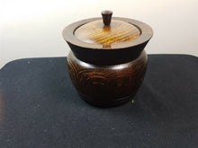 Load image into Gallery viewer, Antique Tobacco Jar with Original Ceramic Pottery Lining Early 1900's Original