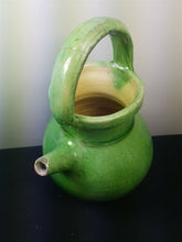 Load image into Gallery viewer, Antique Jug Pitcher Ceramic Pottery Victorian Hand Made Clay Art Pottery Medium 8 Inches Tall Country Rustic