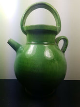 Load image into Gallery viewer, Antique Jug Pitcher Ceramic Pottery Victorian Hand Made Clay Art Pottery Medium 8 Inches Tall Country Rustic