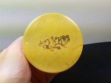 Load image into Gallery viewer, Antique Celluloid Baby Box Storage Jar for Supplies Cotton Balls Cotton Buds Pacifiers Etc.