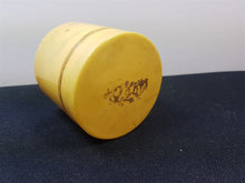 Load image into Gallery viewer, Antique Celluloid Baby Box Storage Jar for Supplies Cotton Balls Cotton Buds Pacifiers Etc.
