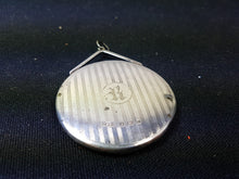 Load image into Gallery viewer, Antique Sterling Silver Ladies Lipstick Mirror Necklace Pendant Hallmarked 1923 Birmingham England Art Deco Original