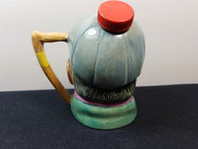 Load image into Gallery viewer, Vintage Charles Dickens Mr Winkle Decanter Bottle with Cork Stopper Top Ceramic Pottery Hand Painted