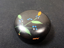 Load image into Gallery viewer, Antique Paperweight Hand Painted with Flowers Ceramic Pottery Victorian Late 1800's Original