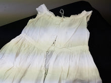 Load image into Gallery viewer, Antique White Cotton Girl's Christening Gown Dress Victorian 1800's Original