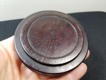 Load image into Gallery viewer, Antique Wood and Brass Metal Coin Jewelry or Pin Tray Dish Round Hand Tooled Hand Made Original Late 1800's Wooden