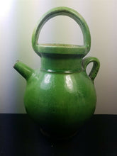 Load image into Gallery viewer, Antique Jug Pitcher Ceramic Pottery Victorian Hand Made Clay Art Pottery Medium 8 Inches Tall Country Rustic