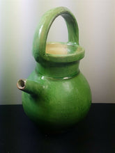 Load image into Gallery viewer, Antique Jug Pitcher Ceramic Pottery Victorian Hand Made Clay Art Pottery Medium 8 Inches Tall Country Rustic