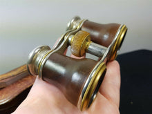 Load image into Gallery viewer, Antique Opera Glasses or Binoculars in Original Leather Case Late 1800's - Early 1900's