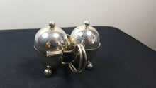 Load image into Gallery viewer, Vintage Silver Plated Salt and Pepper Shakers Mustard Pot Salt Cellar Cruet Set Silver Plate Silverplated Silverplate 1920's 1930's English