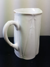 Load image into Gallery viewer, Antique Victorian Pitcher Jug with Lady Portrait Late 1800's Original Ceramic Bisque Porcelain