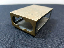Load image into Gallery viewer, Antique Matchbox Match Box Holder Brass Metal WWI Trench Art  with Mermaid Etching