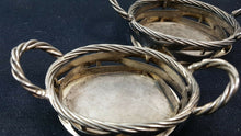 Load image into Gallery viewer, Vintage Miniature Baskets Silver Plated Metal Italian