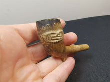 Load image into Gallery viewer, Antique Smoking Pipe Meerschaum Clay Scottish For Auld Lang Syne New Years Handshake 1800's Victorian Original