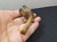Load image into Gallery viewer, Antique Smoking Pipe Meerschaum Clay Scottish For Auld Lang Syne New Years Handshake 1800's Victorian Original