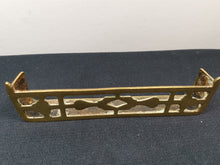 Load image into Gallery viewer, Antique Brass Miniature Doll House Fireplace Fire Place Fender Surround Victorian Salesman Sampler Sample Late 1800's Original  Solid Brass