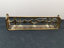 Load image into Gallery viewer, Antique Brass Miniature Doll House Fireplace Fire Place Fender Surround Victorian Salesman Sampler Sample Late 1800's Original  Solid Brass